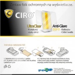 Folia ochronna CIRO UltraClear + Anti-Glare do 15" 4:3 305 x 228 mm