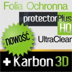 Folia Ochronna ProtectorPLUS HQ + ProtectorPLUS Karbon 3D do Overmax Vertis 02 PLUS