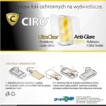 Folia ochronna CIRO UltraClear + Anti-Glare do 2,7"