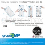 Folia Ochronna Gllaser MAX SuperClear + Gllaser CARBON Skin 3D do Kazam PLUS 5  5,5"