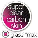 Folia Ochronna Gllaser MAX SuperClear + Gllaser CARBON Skin 3D do Sony Xperia M2