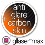 Folia Ochronna Gllaser MAX Anti-Glare + Gllaser CARBON Skin 3D do Overmax Vertis MILE